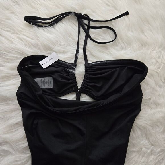BANANA REPUBLIC Black Double Keyhole One Piece Swimsuit, XXS NWT - Picture 5 of 13